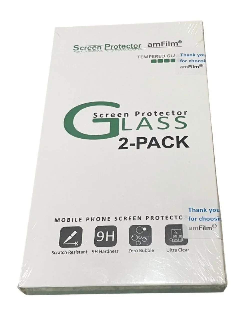 amfilm Tempered Glass Screen Protector for iPhone 6/6S/7/8 (2-Pack)